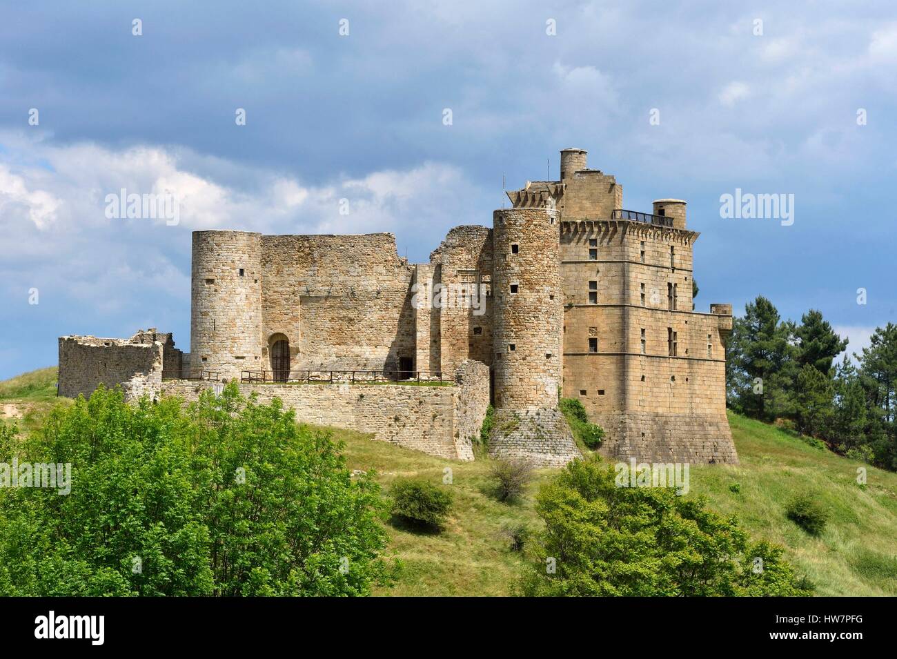 France, Gard, castle of Portes Stock Photo - Alamy