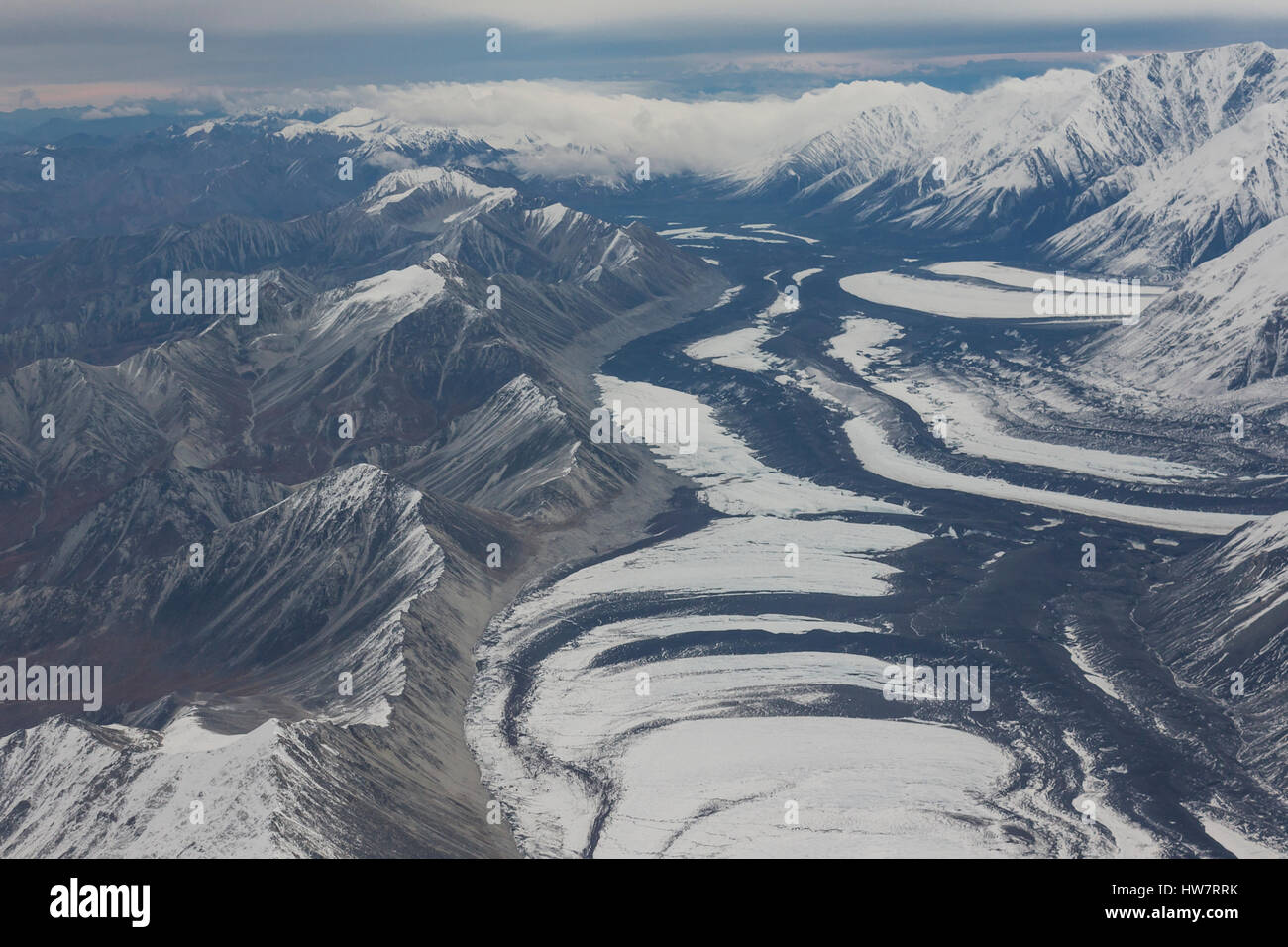 Muldrow Glacier in Denali National Park, Alaska Stock Photo Alamy