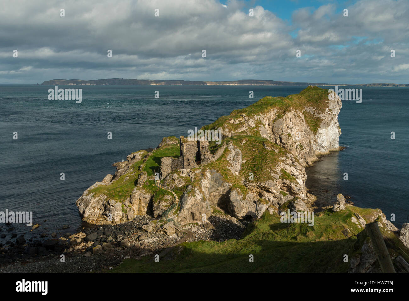 Kinbane Castle Ruins, Country Antrim, Northern Ireland Stock Photo - Alamy