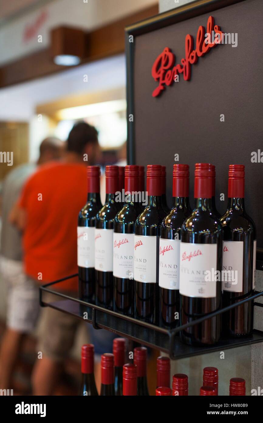 Australia, South Australia, Barossa Valley, Nuriootpa, Penfolds Winery, interior Stock Photo