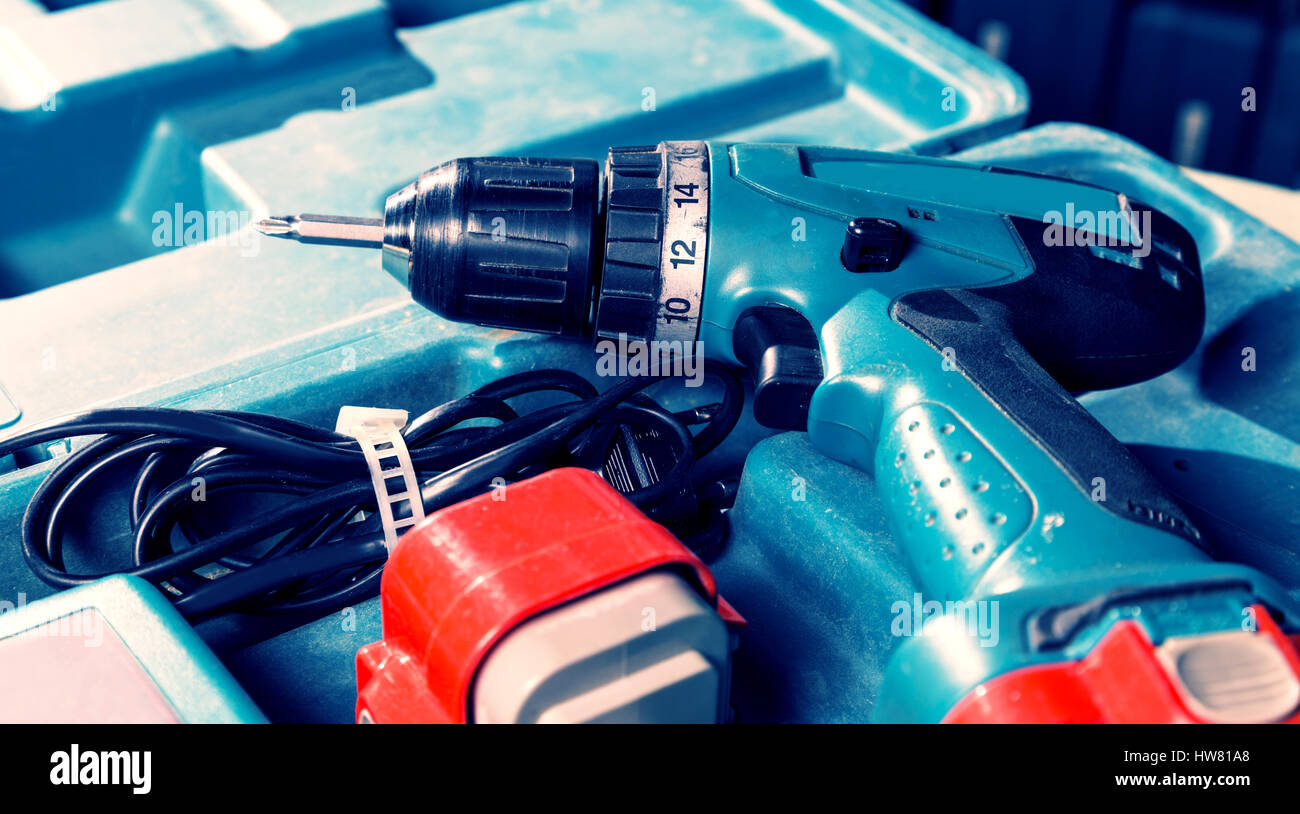 Screwdriver in the box Stock Photo Alamy
