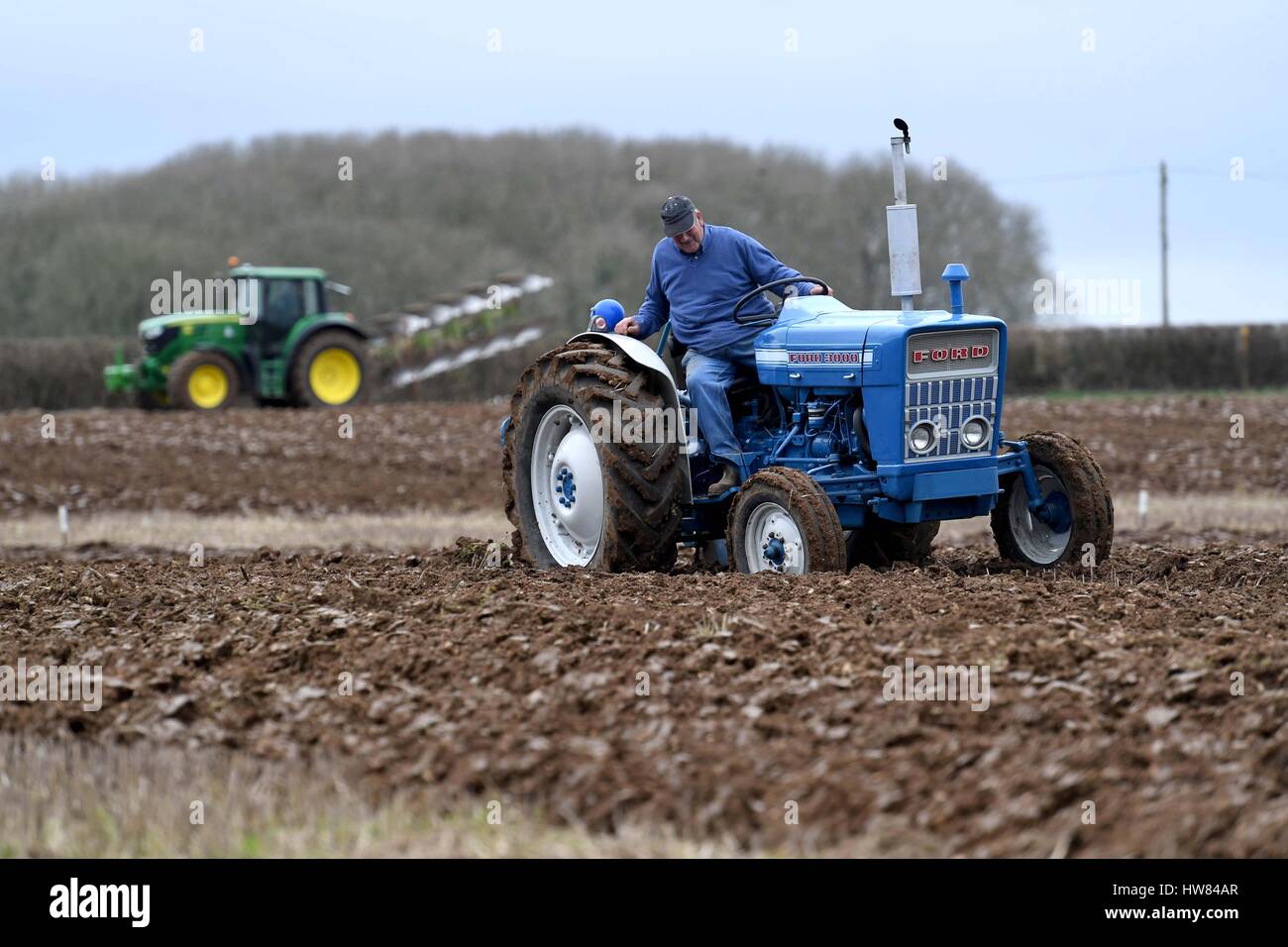 Tractor Ploughing match, vintage tractors, Dorset, UK Stock Photo - Alamy