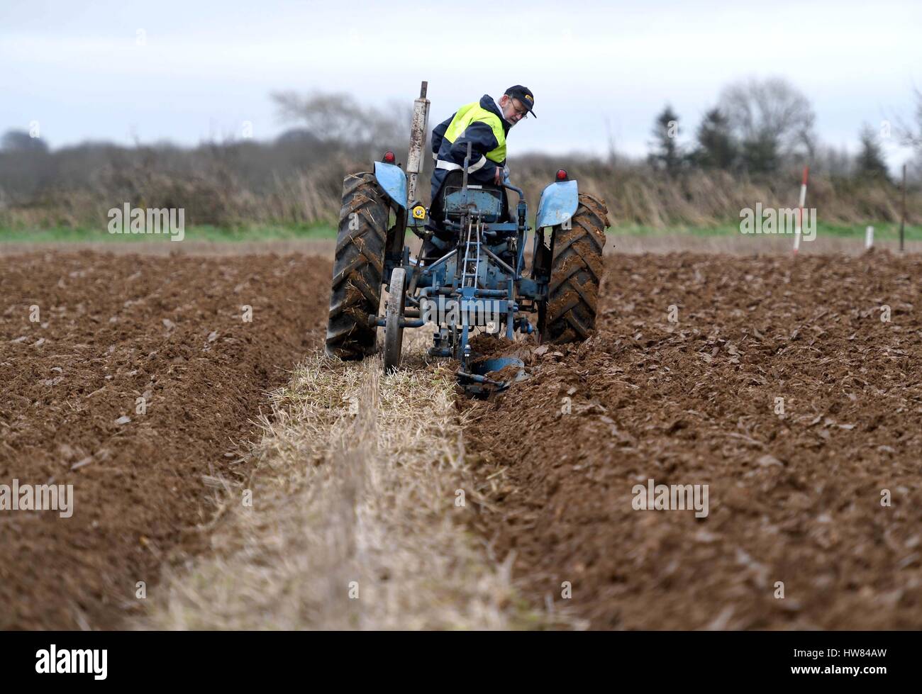 Tractor Ploughing match, vintage tractors, Dorset, UK Stock Photo Alamy
