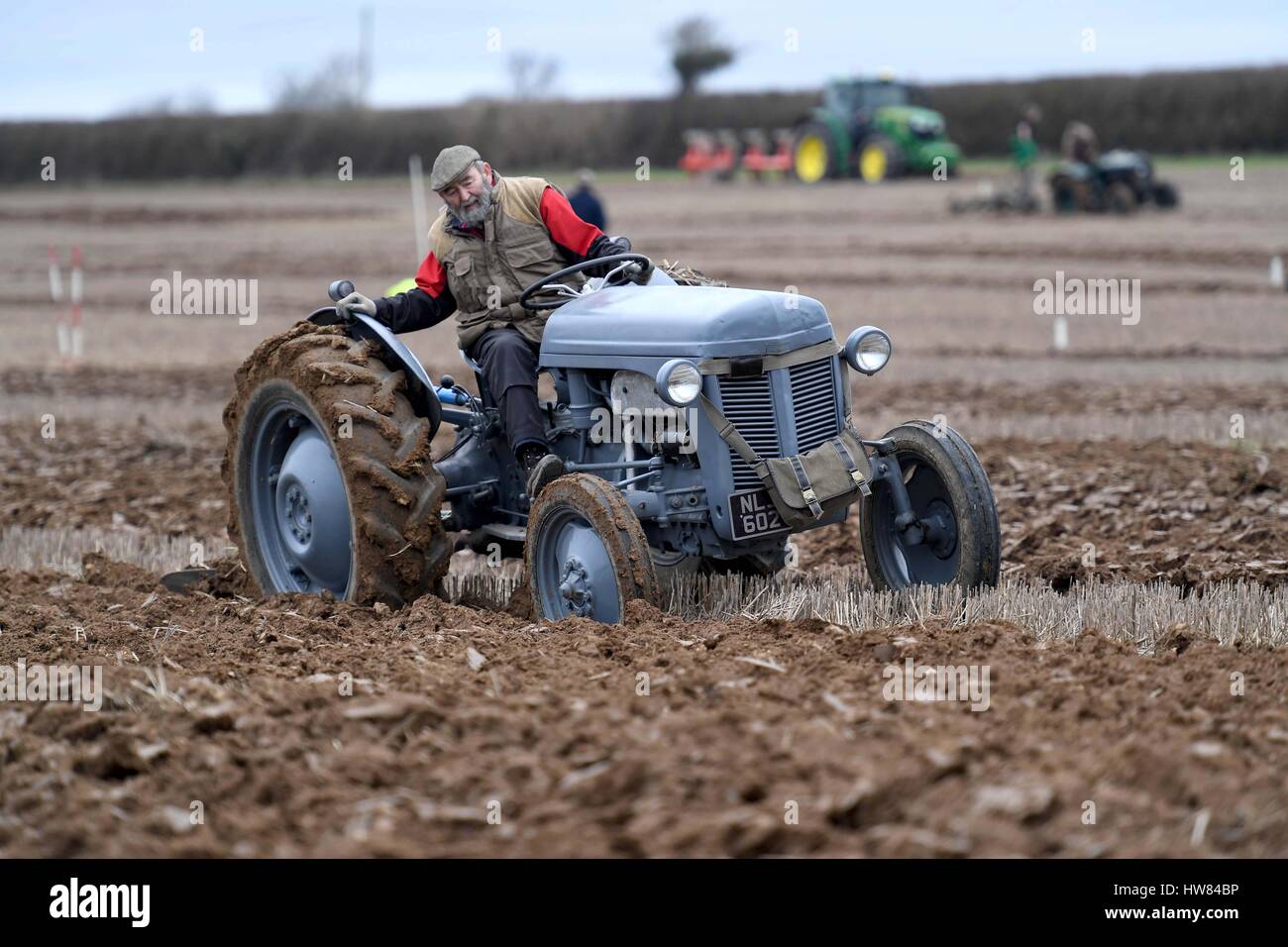 Tractor Ploughing match, vintage tractors, Dorset, UK Stock Photo Alamy