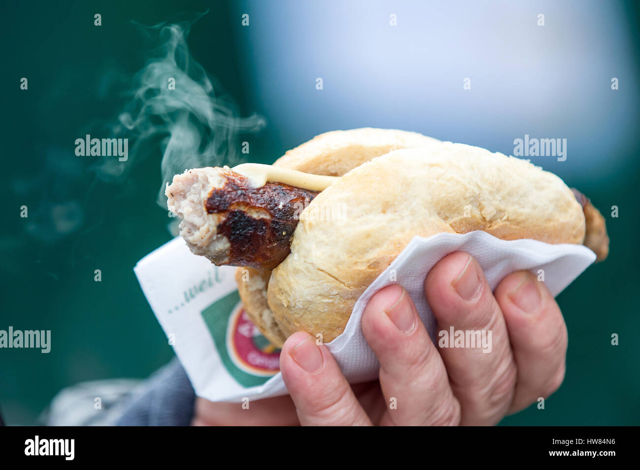 Thuringian grilled sausage hi-res stock photography and images - Alamy