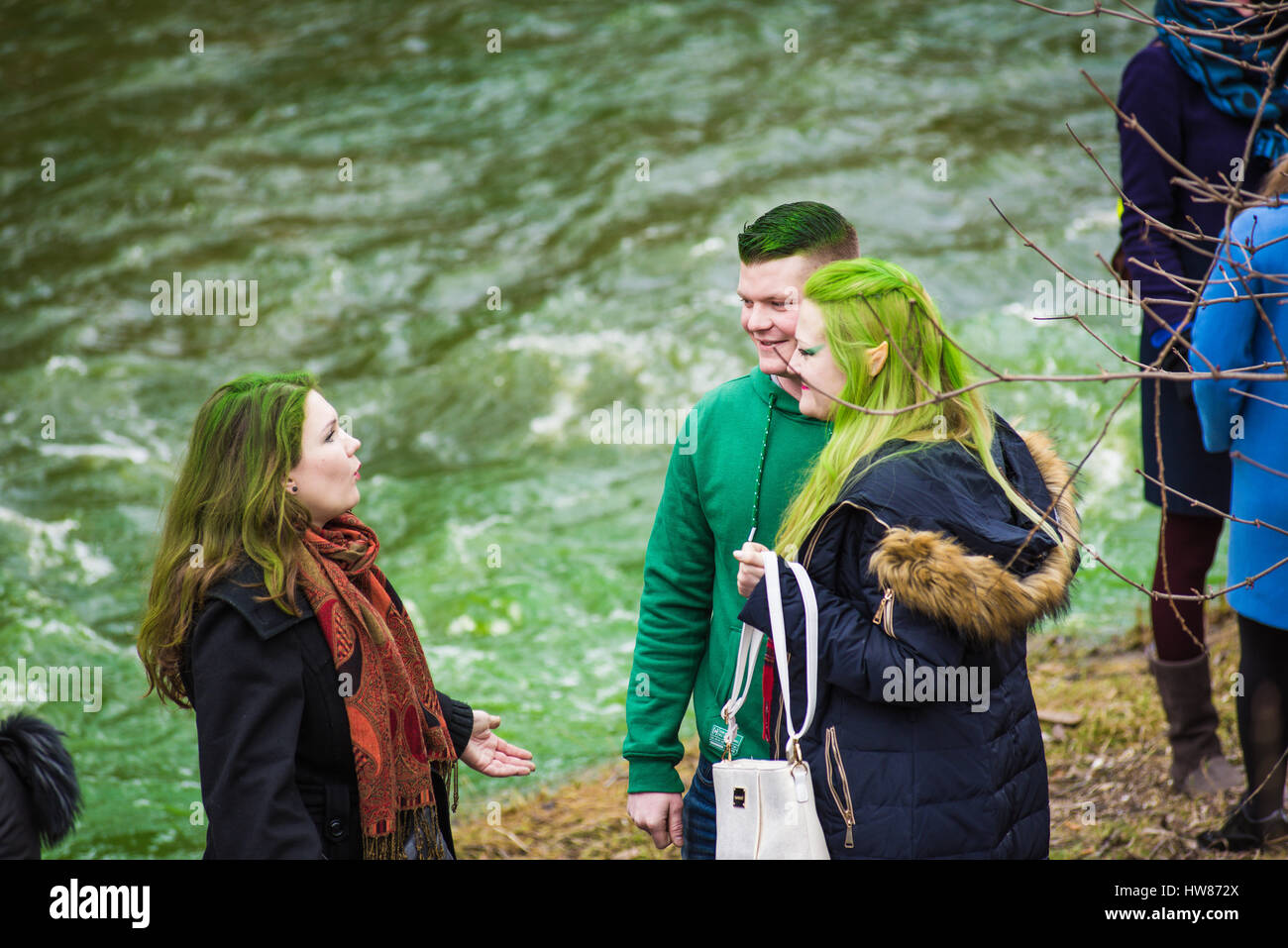 Vilnius, Lithuania. 18th March, 2017. 2017.03.18 Celebration of ST Patrics day in Vilnius Credit: Aleksandr Lukjanov/Alamy Live News Stock Photo