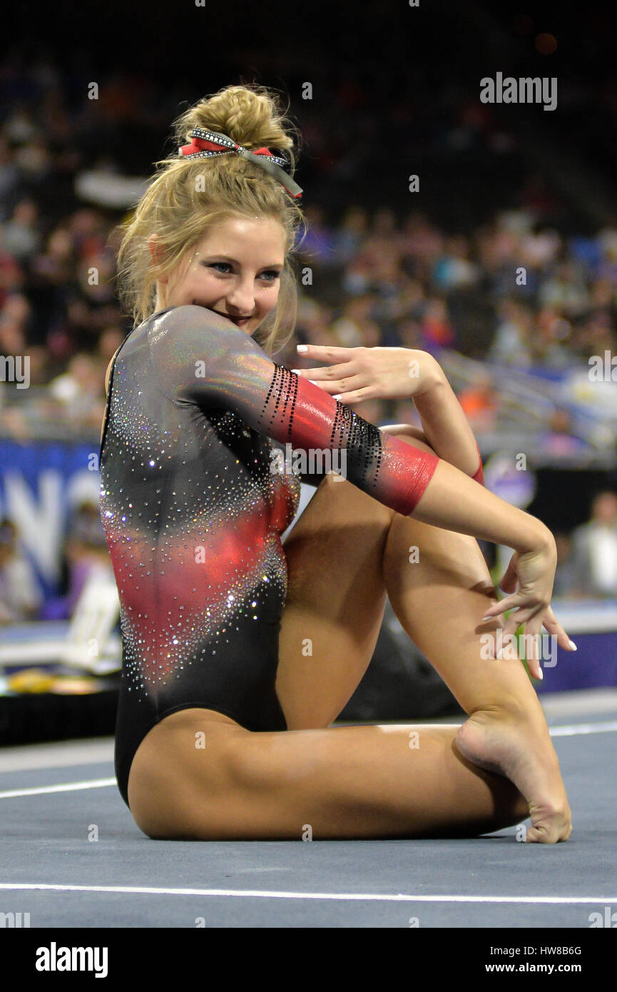 Jacksonville, FL, USA. 18th Mar, 2017. University of gymnast