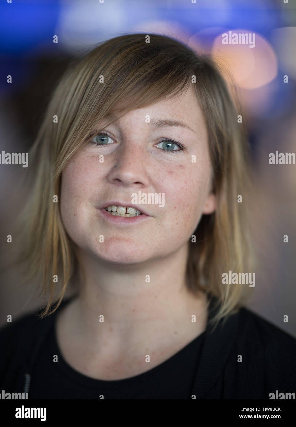 Die Sozialarbeiterin Kristina Wessel steht am 10.03.2017 in der