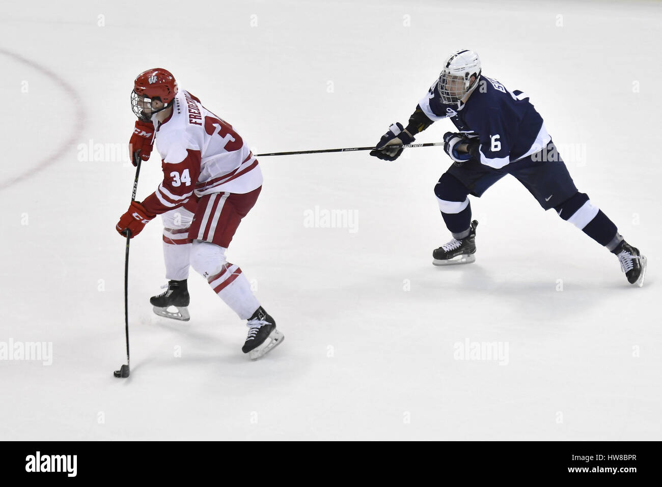 Detroit, Michigan, USA. 18th Mar, 2017. Wisconsin Badgers Trent