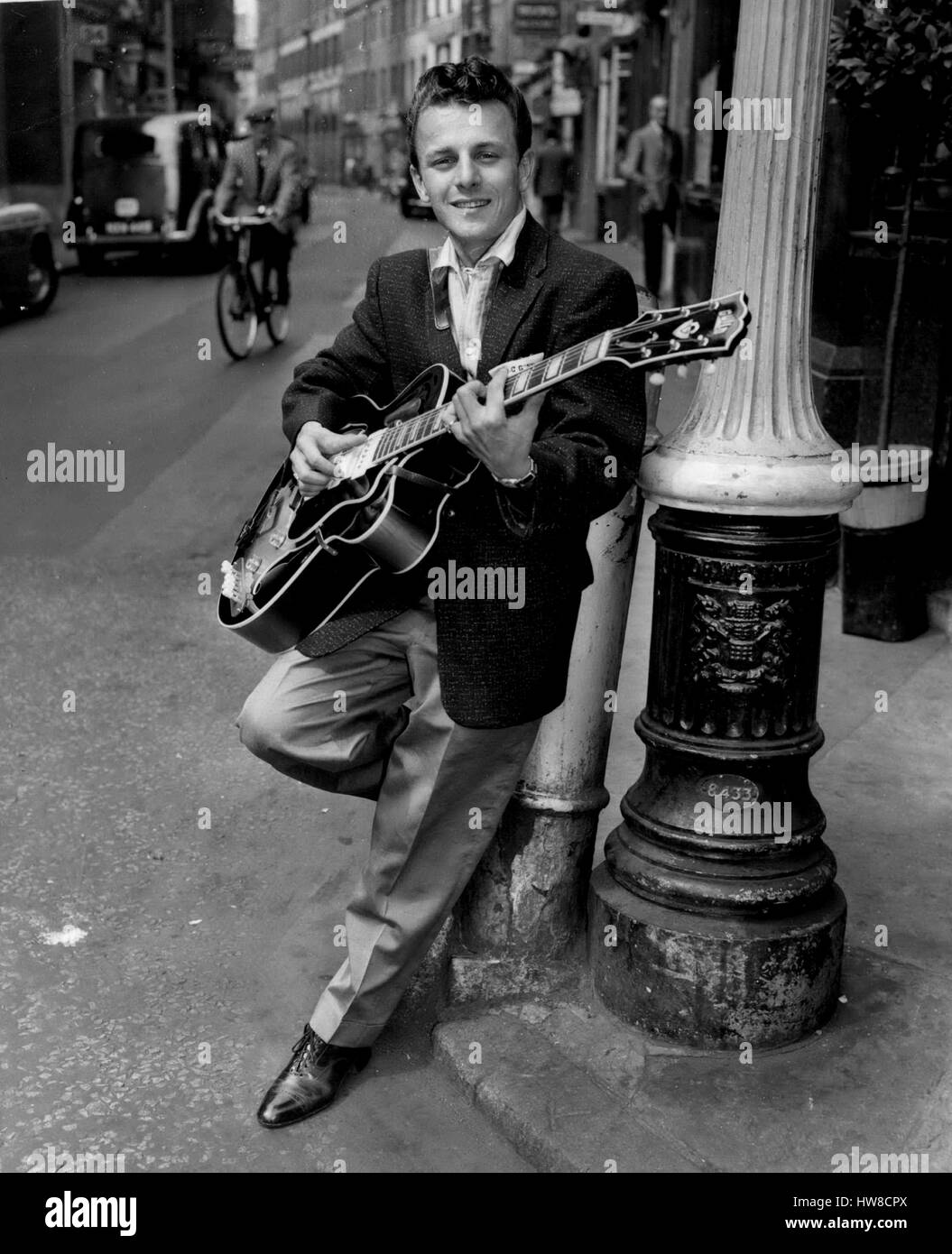 1959 Charlie Gracie rehearses for his opening night at the London