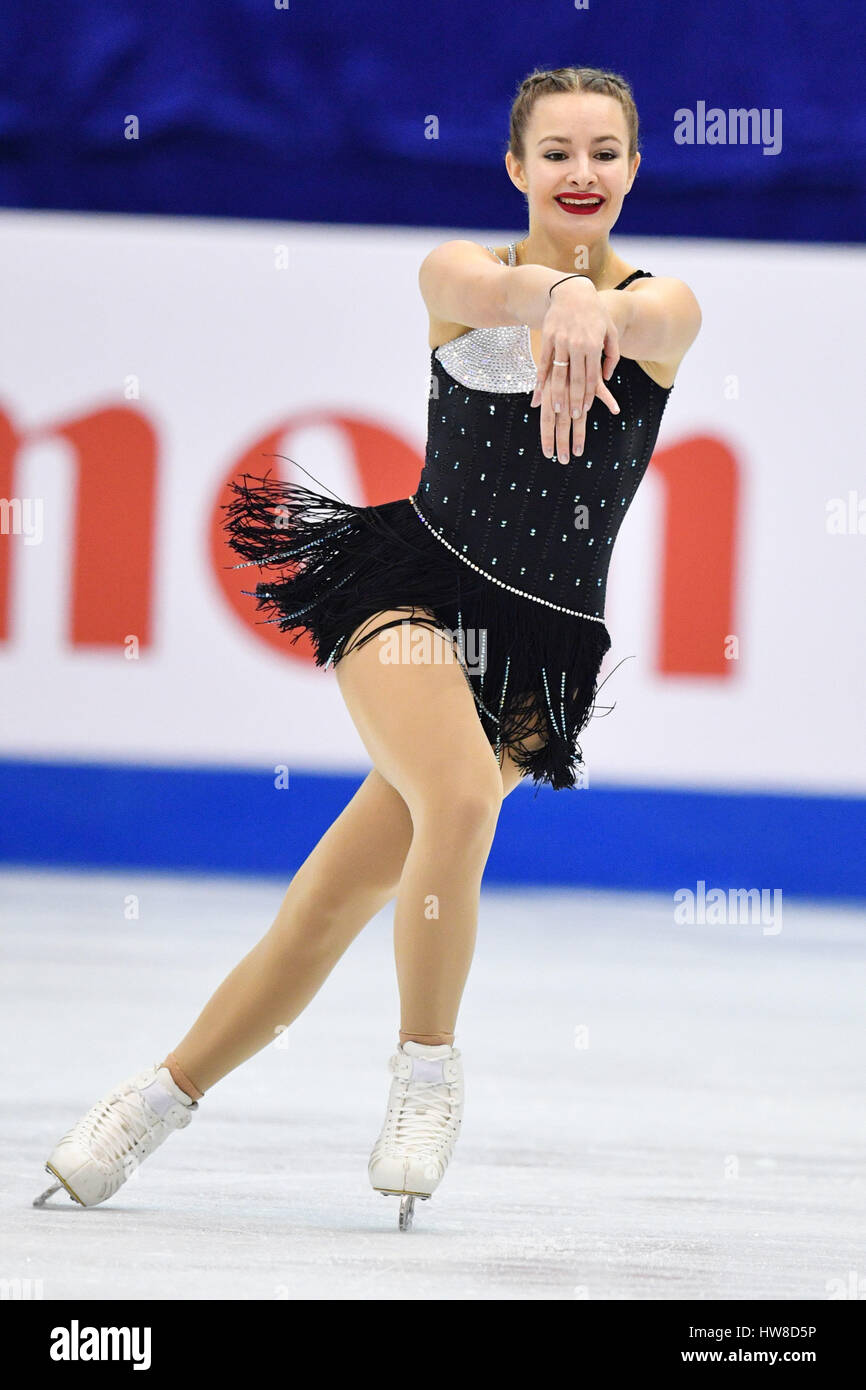 Taipei, Taiwan. 18th Mar, 2017. Kristen Spours (GBR) Figure Skating ...