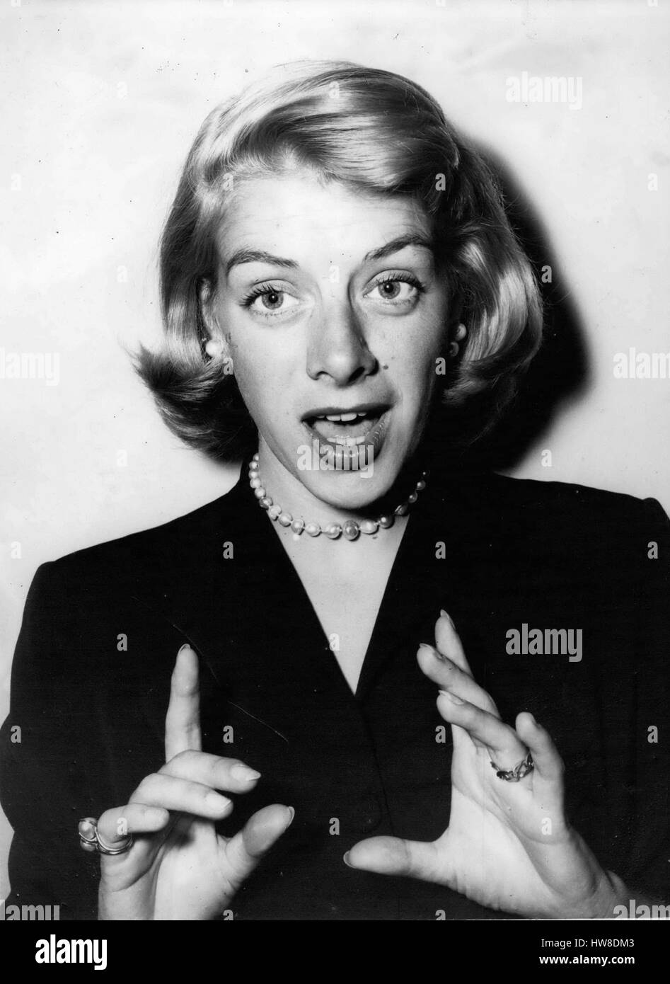 Jul. 11, 1955 Press Reception For Rosemary Clooney. Photo shows The famous American singing