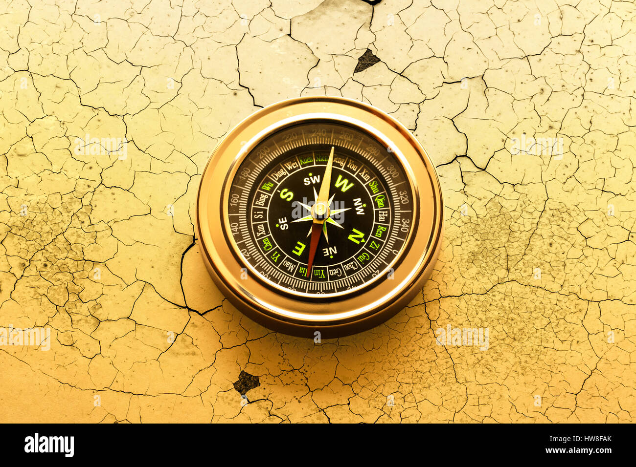 New compass in closeup as single object Stock Photo Alamy