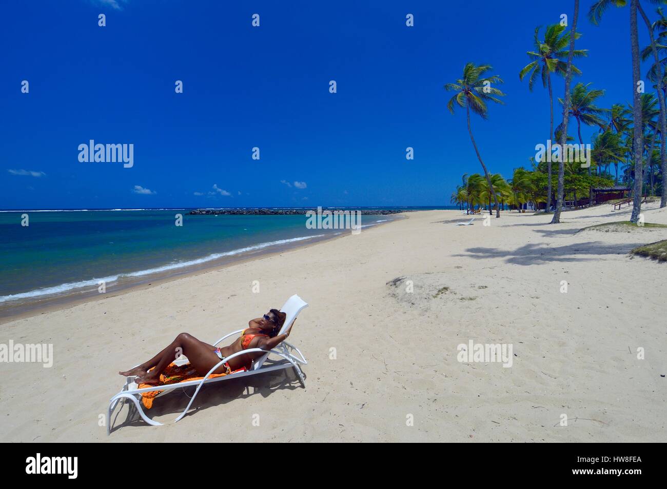 Brazil, state of Bahia, Itaparica island, Club Mèd beach Stock Photo