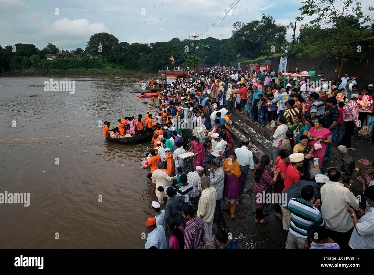India, Maharashtra State, Kolhapur, Ganesh Chaturthi is a 10 day Hindu