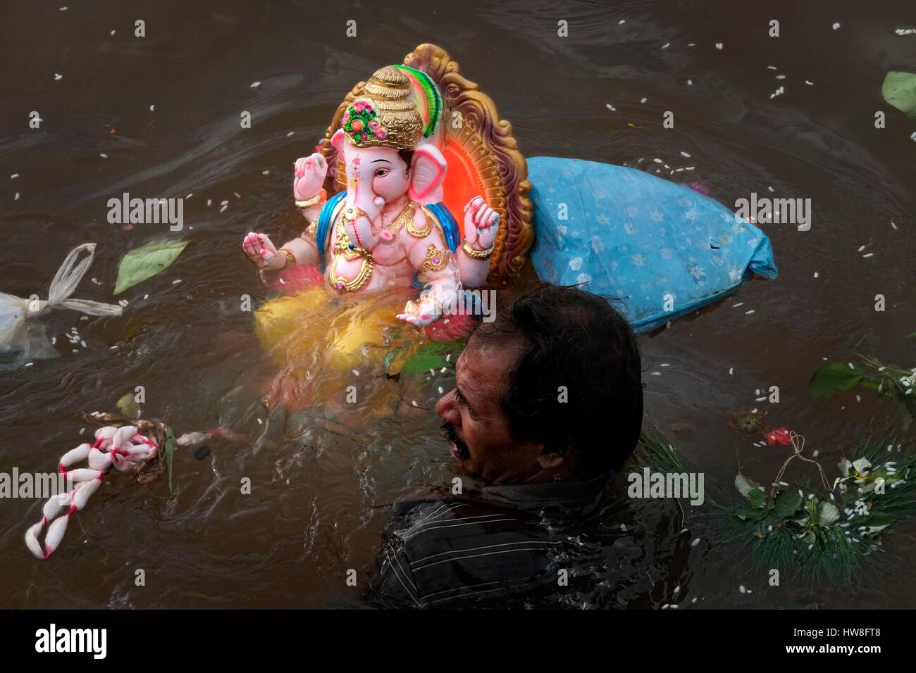 India, Maharashtra State, Kolhapur, Ganesh Chaturthi is a 10 day Hindu