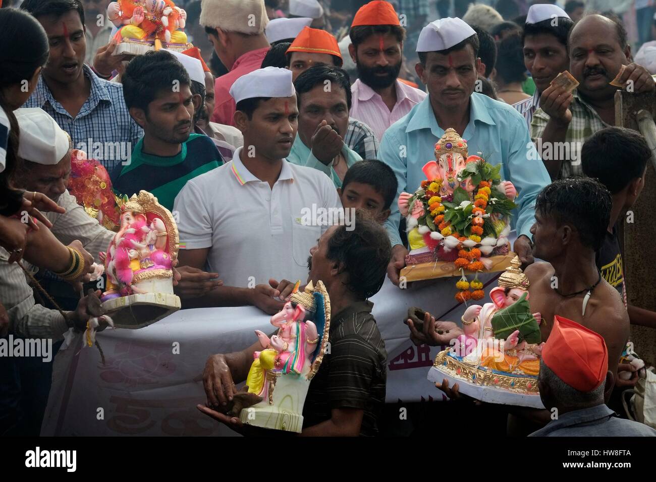 India, Maharashtra State, Kolhapur, Ganesh Chaturthi is a 10 day Hindu