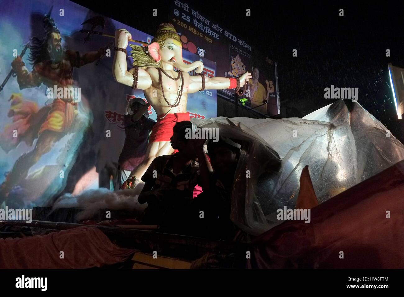 India, Maharashtra State, Kolhapur, Ganesh Chaturthi is a 10 day Hindu