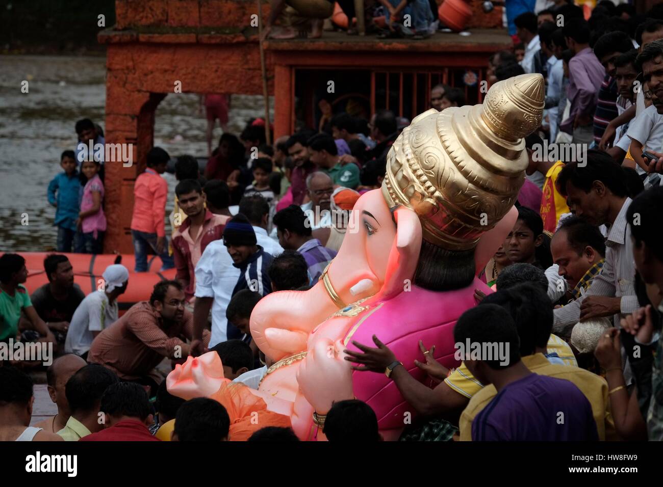 India, Maharashtra State, Kolhapur, Ganesh Chaturthi is a 10 day Hindu