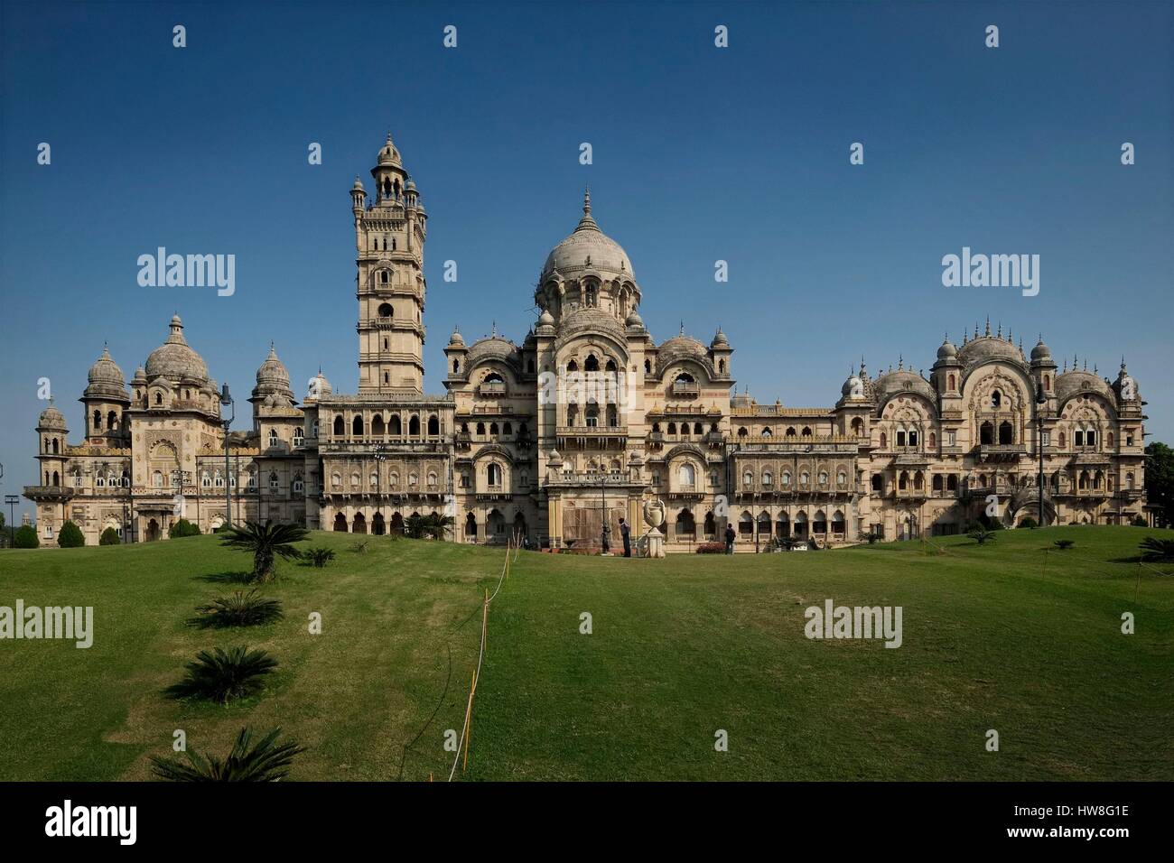 India, Gujarat State, Baroda or Vadodara, Lakshmi Vilas Palace, Indo-Saracenic Revival architecture Palace, built by the Maharajah Sayajirao Gaekwad III in 1890 Stock Photo
