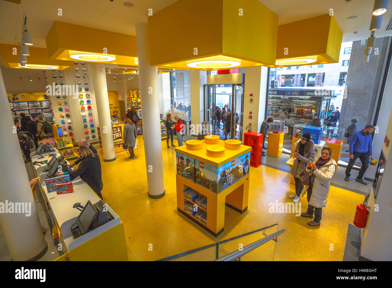 Milan, Italy March 7, 2017 ground floor interior of the famous toy