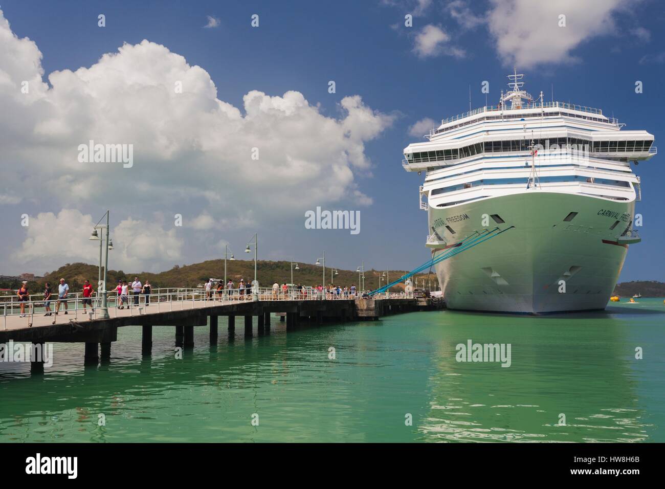 Antigua and Barbuda, Antigua, St. Johns, Heritage Quay, Cruiseship terminal Stock Photo
