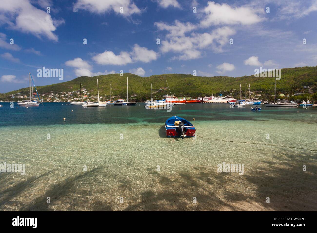 St. Vincent and the Grenadines, Bequia, Port Elizabeth, Admiralty Bay Stock Photo