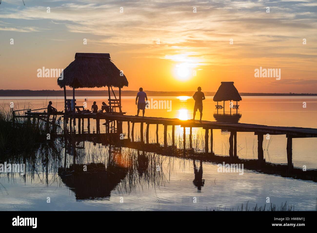 Guatemala, Peten department, El Remate, little village on the east side