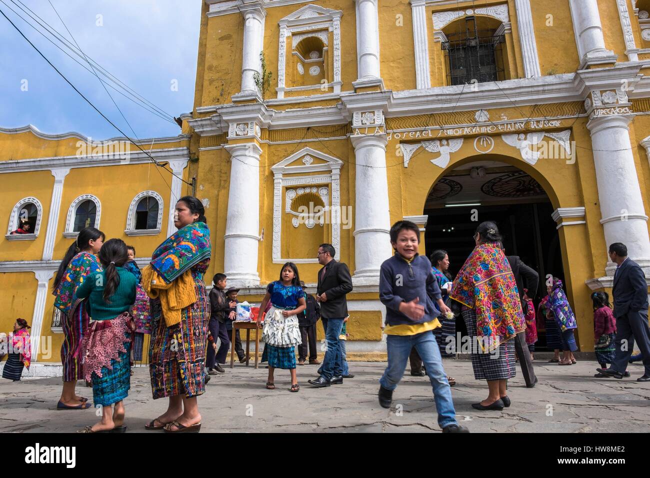Guatemala, Sacatepequez department, Santa Maria de Jesus, village close