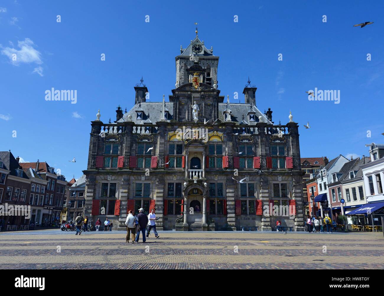 Netherlands, Holland, Delft, Town Hall Stock Photo