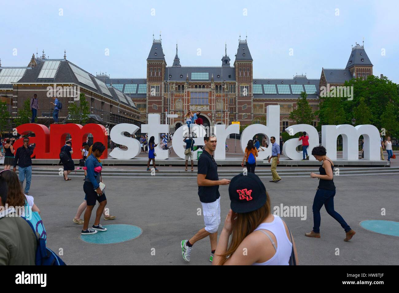 Netherlands, Holland, Amsterdam, Rijksmuseum, to the Rijksmuseum Stock Photo