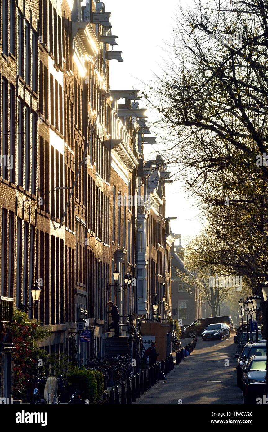 Netherlands, Nothern Holand, Amsterdam, 17th century canal ring area inside the Singelgracht, listed as World Heritage by UNESCO, Keizersgracht canal Stock Photo