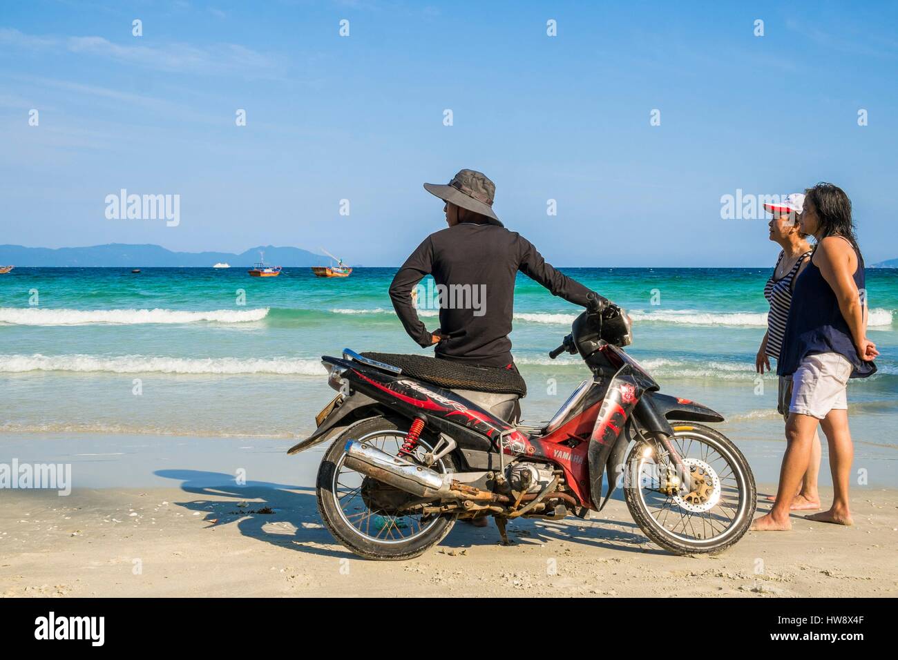 Vietnam, Khanh Hoa province, near Nha Trang, the Doc Let beach Stock Photo