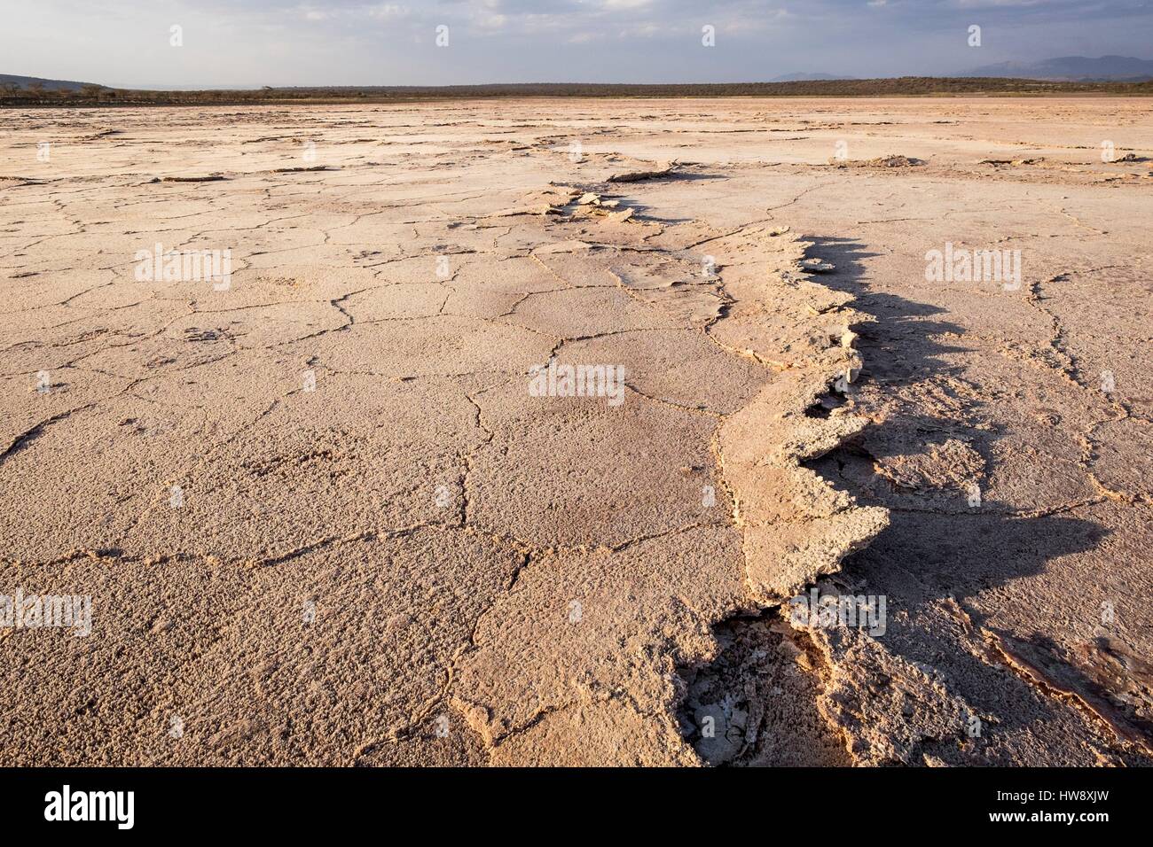 Kenya, Magadi lake, soda Stock Photo