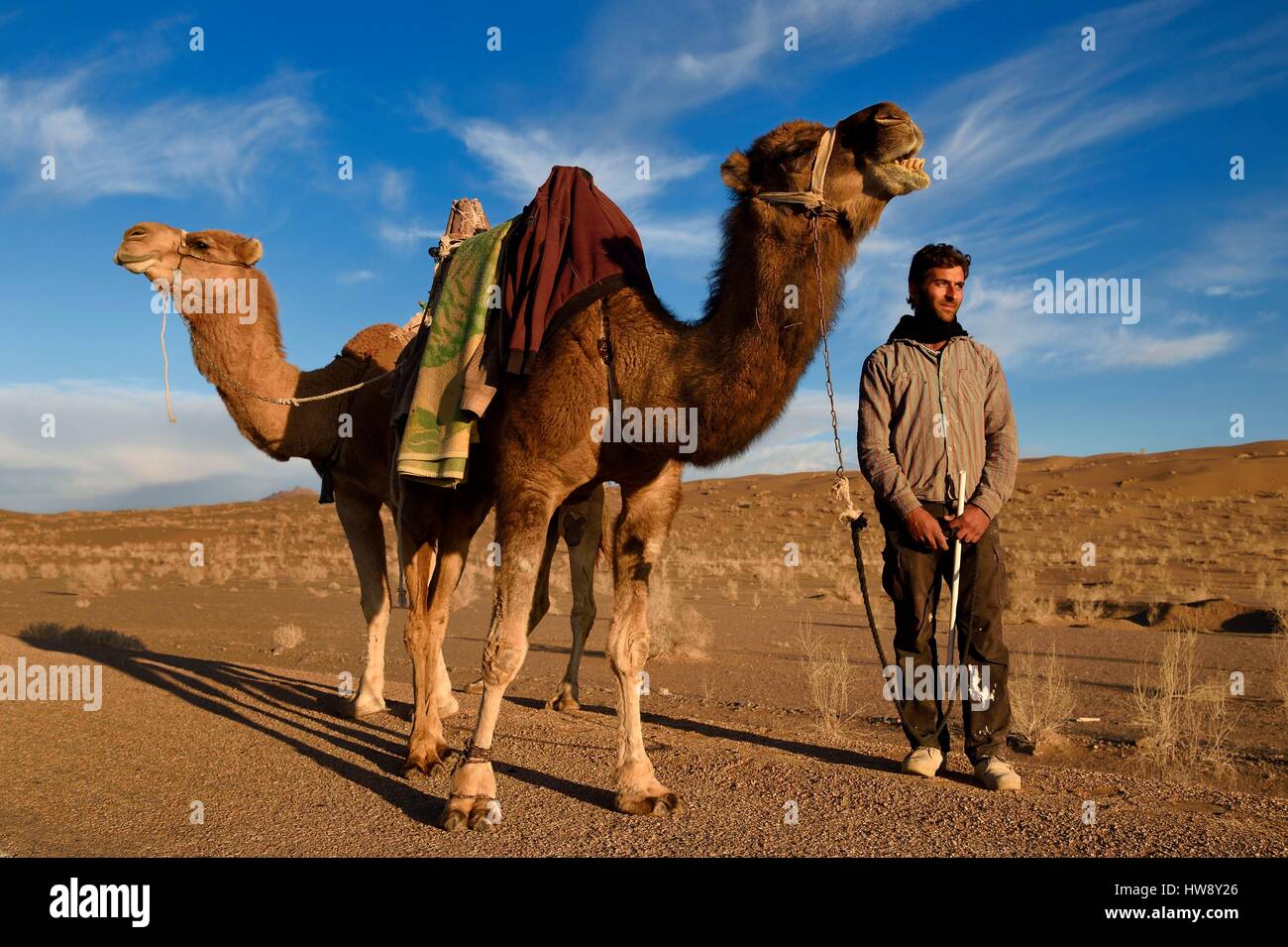 Iran, Isfahan province, Dasht-e Kavir desert, Mesr in Khur and Biabanak ...