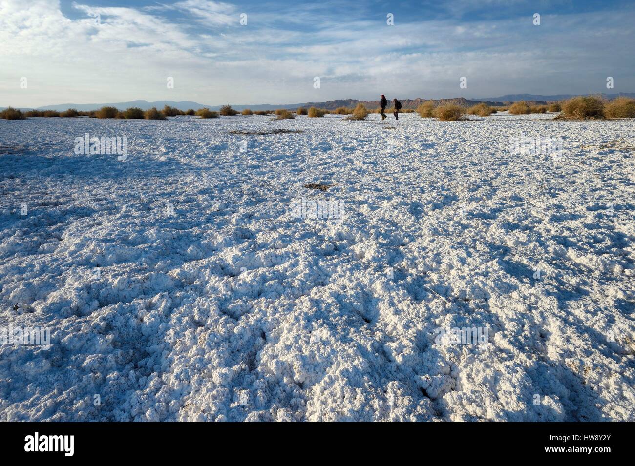 Iran, Isfahan province, Dashte Kavir desert, Khur, salt desert