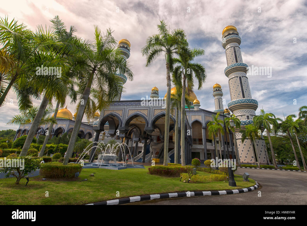 Jame'Asr Hassanil Bolkiah Mosque in Bandar Seri Begawan, Brunei Stock Photo