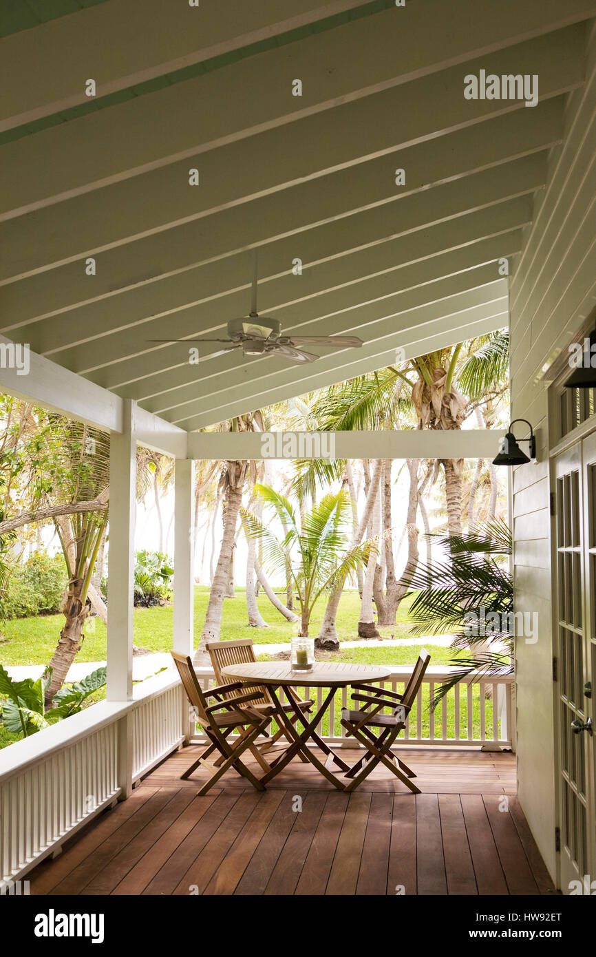 Porch in Islamorada, Florida, an island in the Florida Keys Stock Photo ...