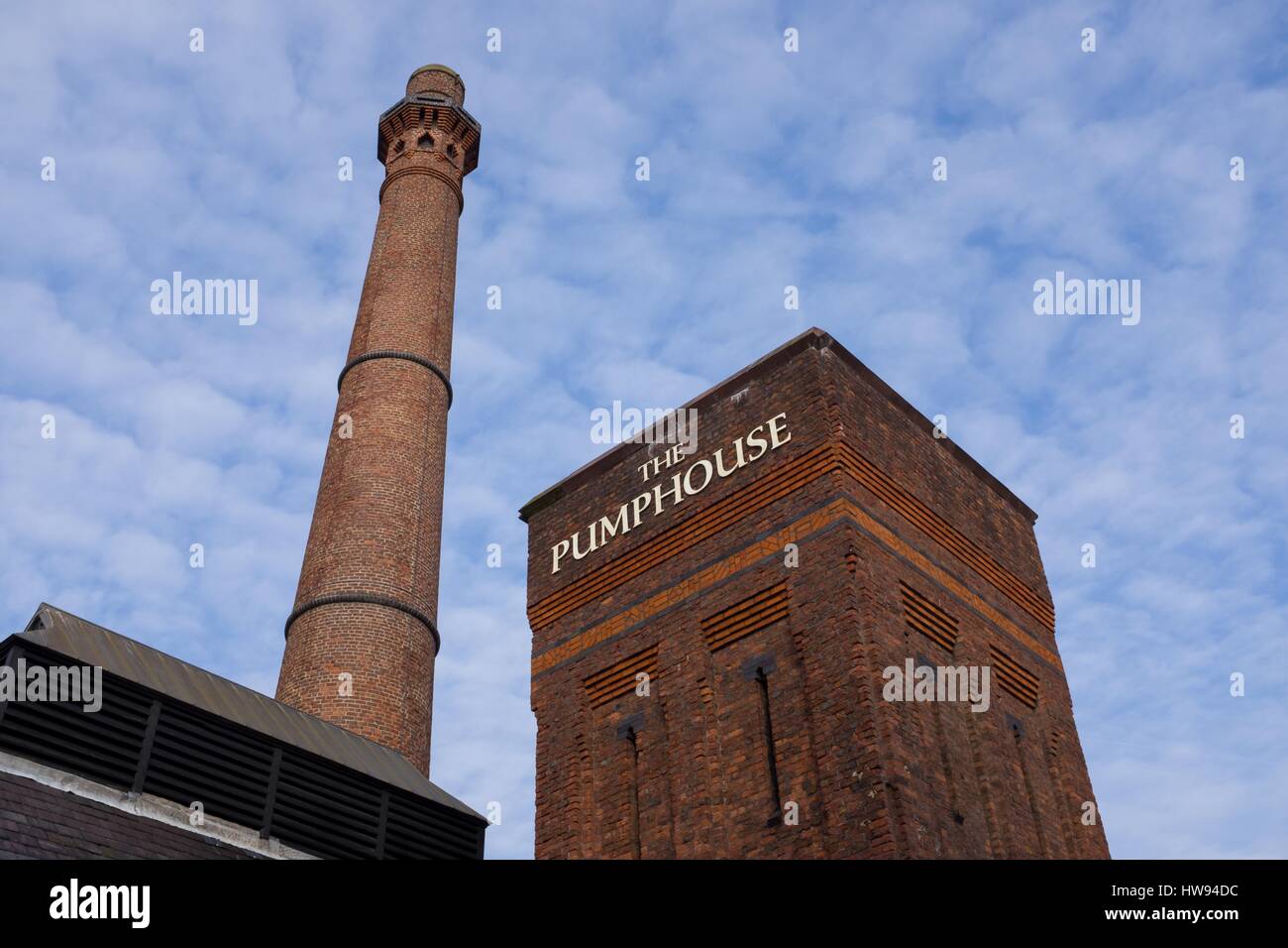 The Pumphouse building on Albert Dock in Liverpool Stock Photo