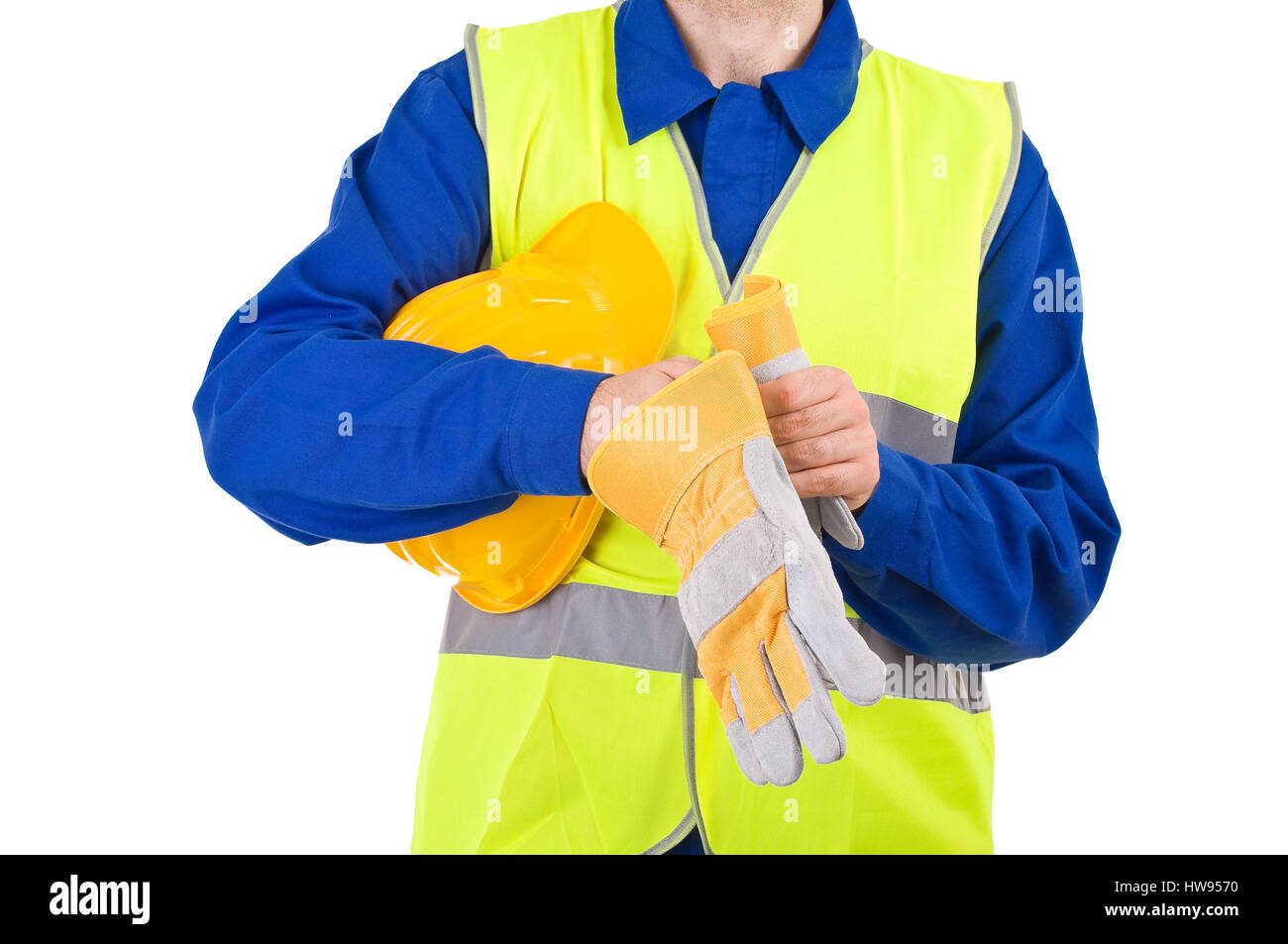 Blue collar worker Stock Photo Alamy