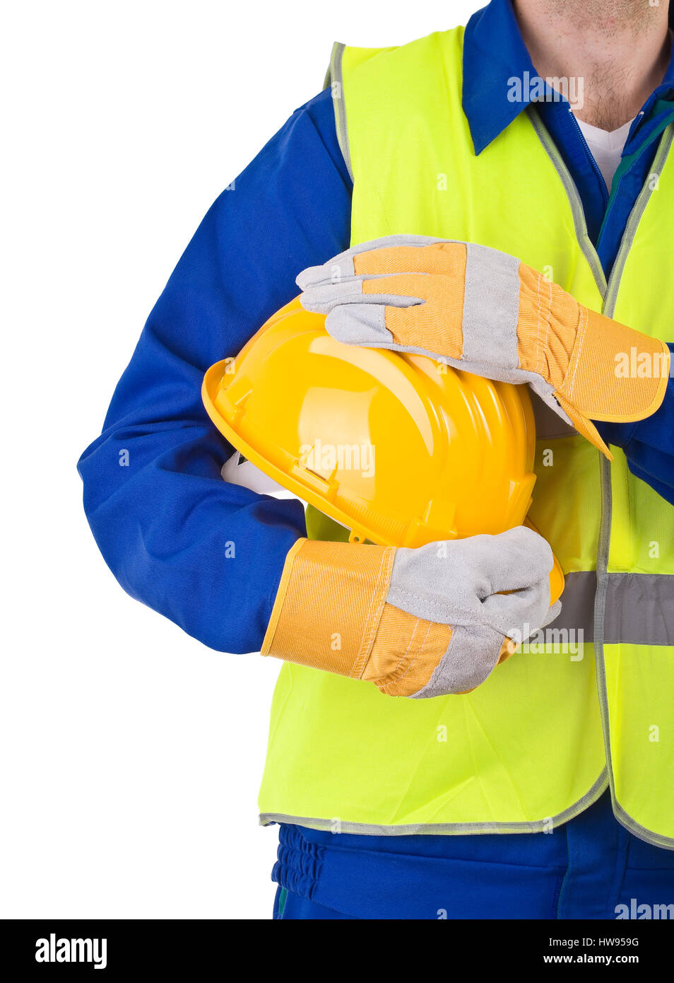 Blue collar worker Stock Photo Alamy