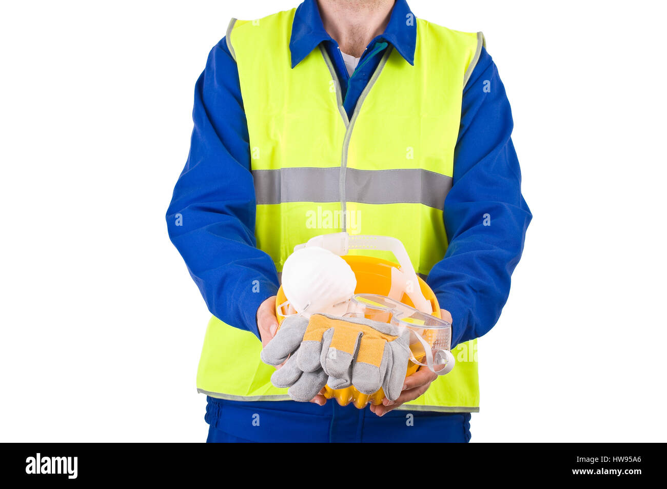 Blue collar worker Stock Photo Alamy
