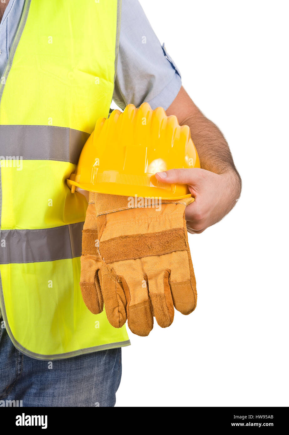 Blue collar worker Stock Photo Alamy