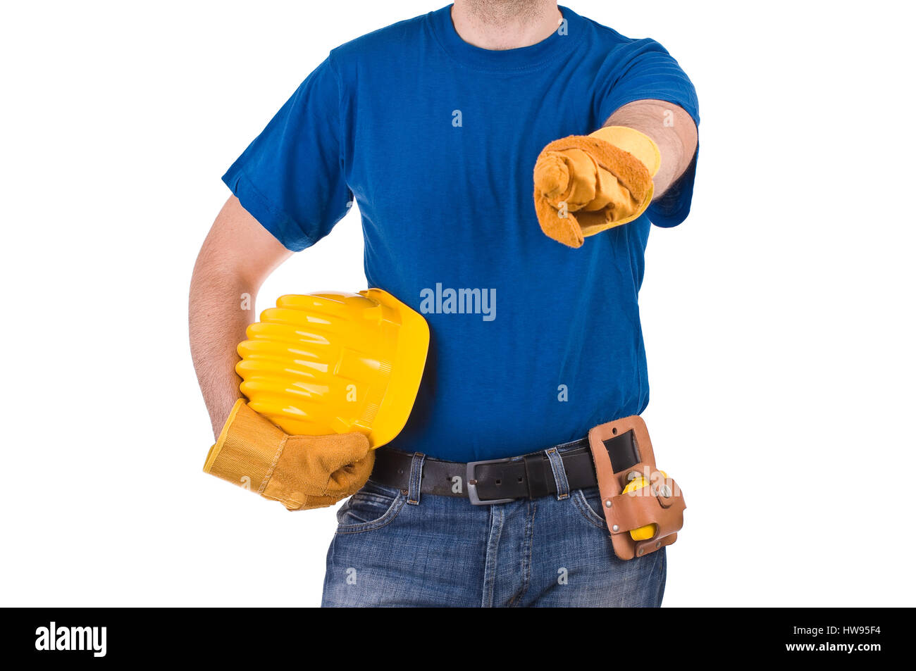 Blue collar worker Stock Photo Alamy
