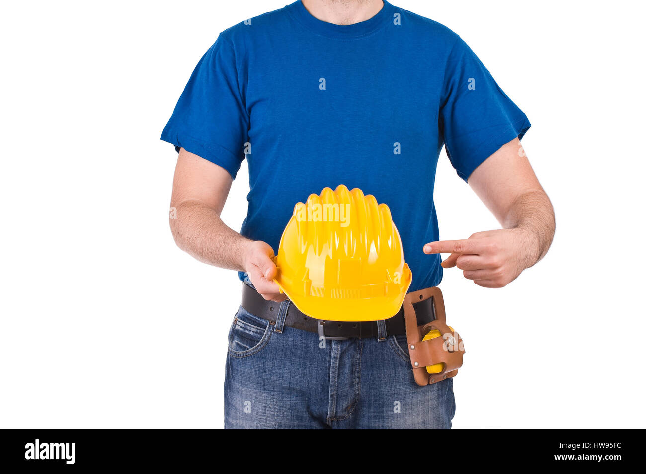 Blue collar worker Stock Photo Alamy