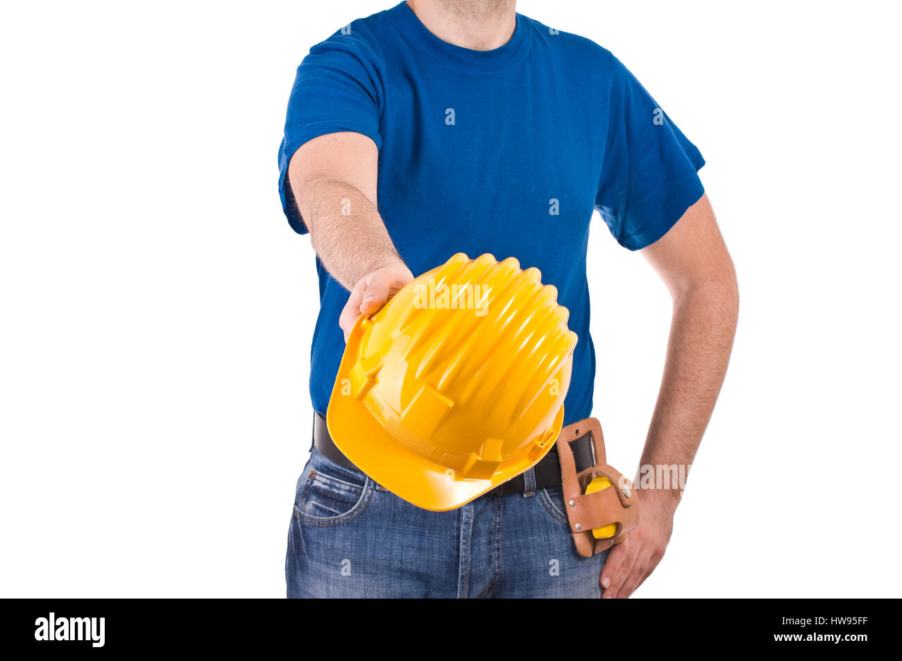 Blue collar worker Stock Photo Alamy