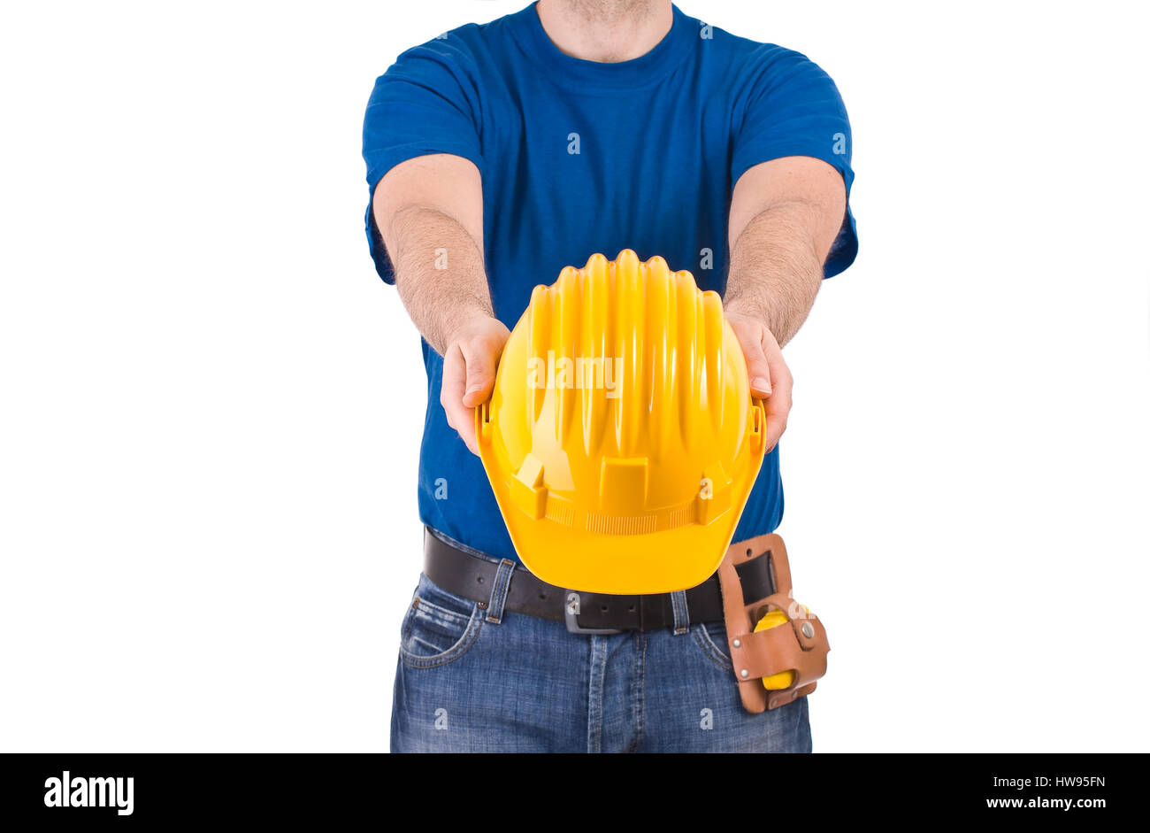 Blue collar worker Stock Photo Alamy