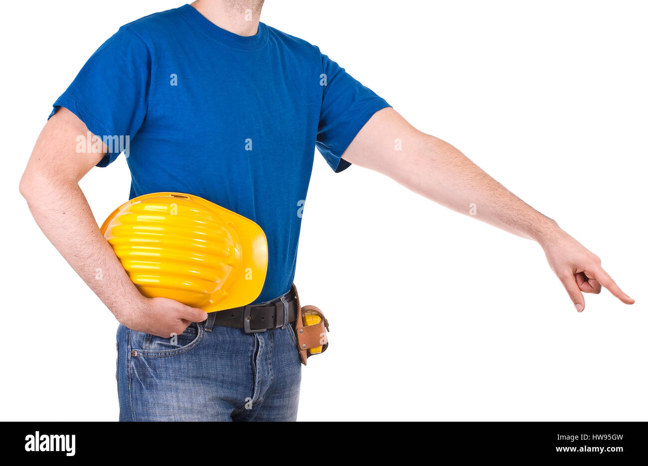Blue collar worker Stock Photo Alamy