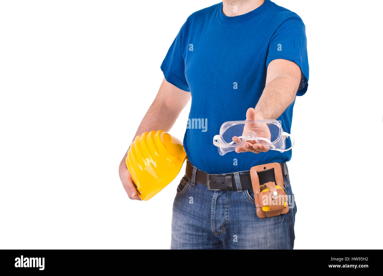 Blue collar worker Stock Photo Alamy