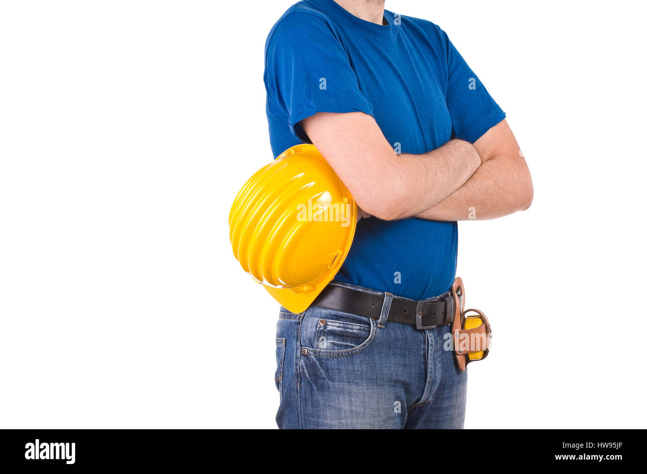 Blue collar worker Stock Photo Alamy